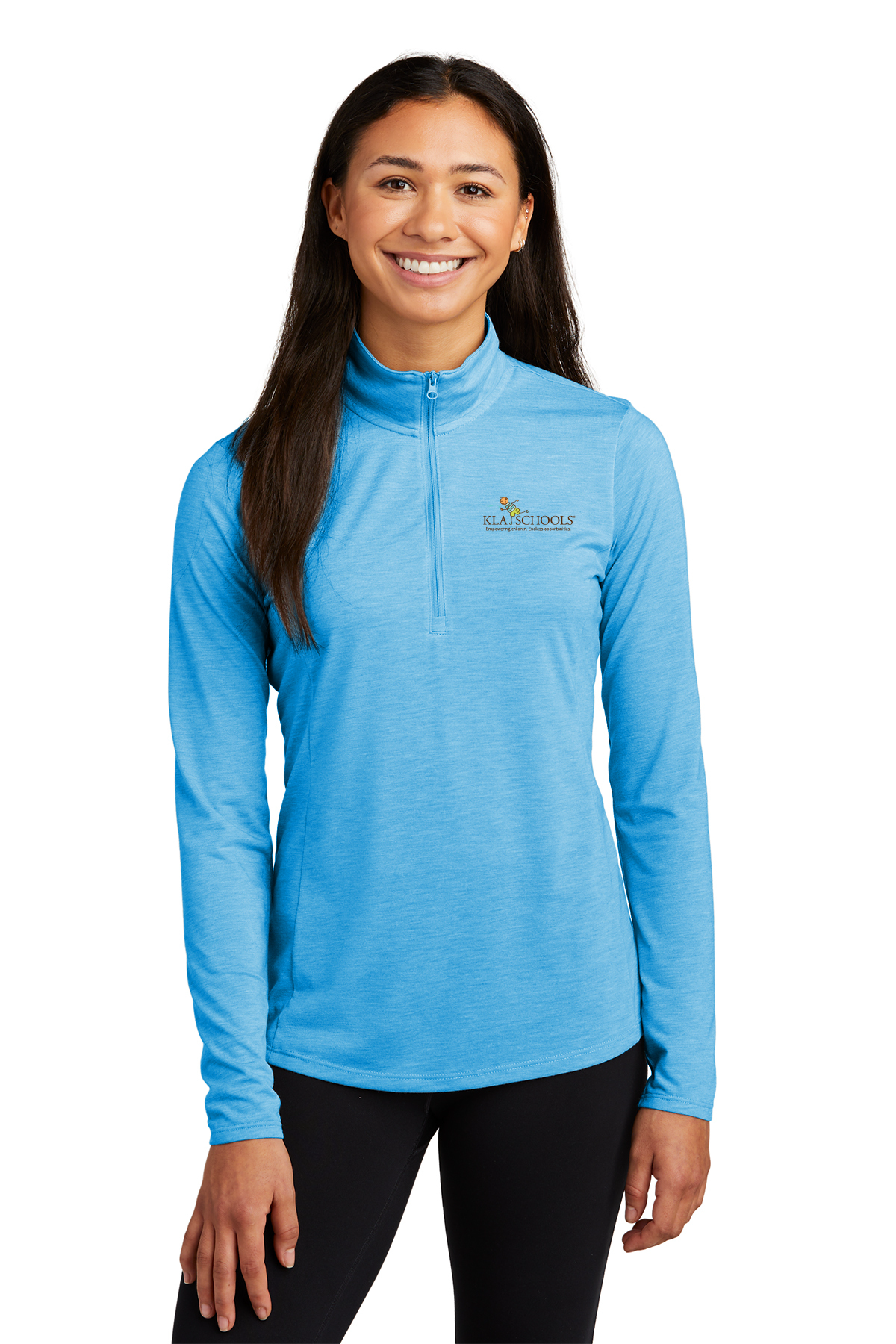 Women's PosiCharge ® Tri-Blend Wicking 1/4-Zip Pullover