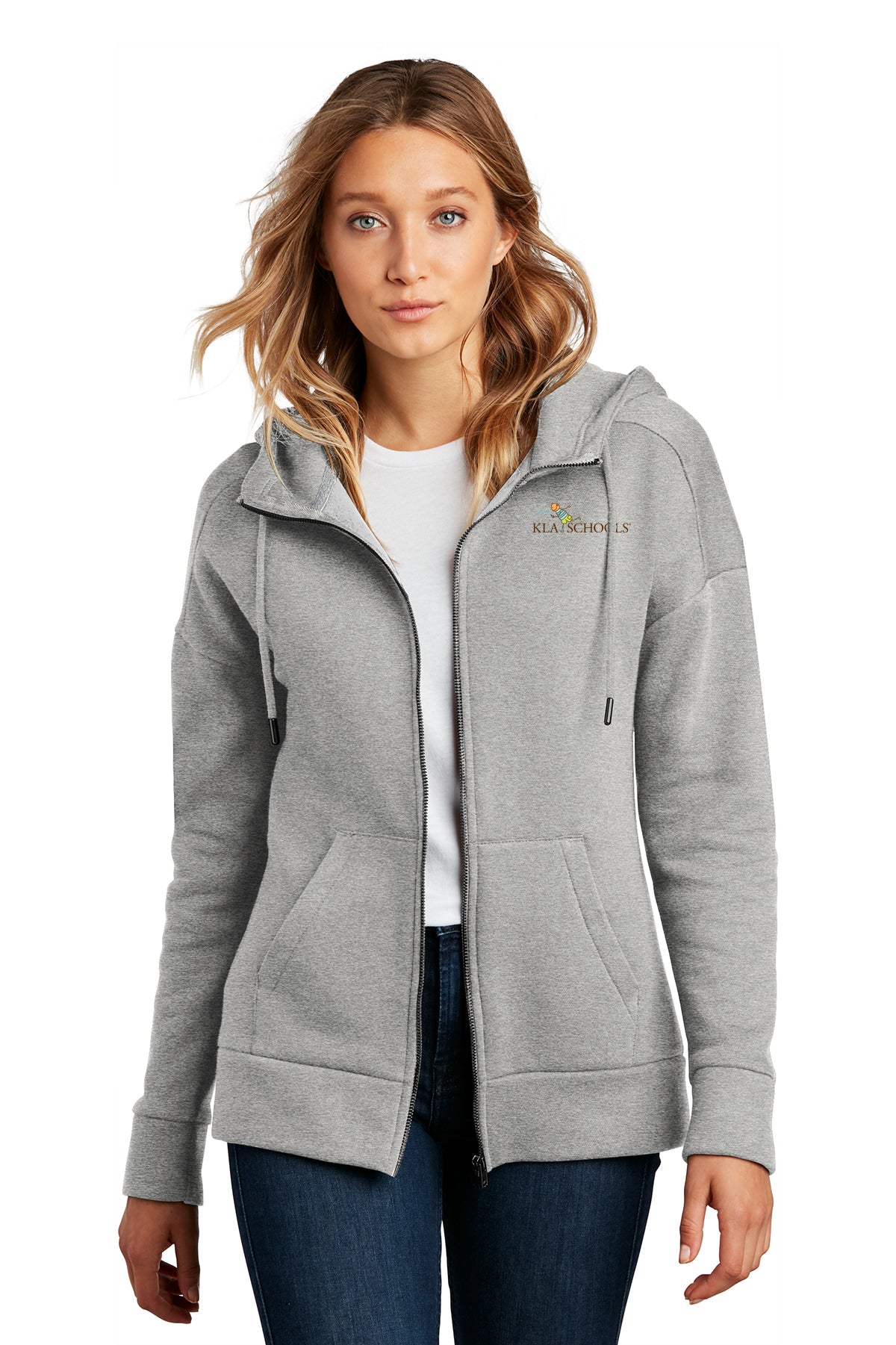 Women's District®Perfect Weight® Fleece Drop Shoulder Full-Zip Hoodie