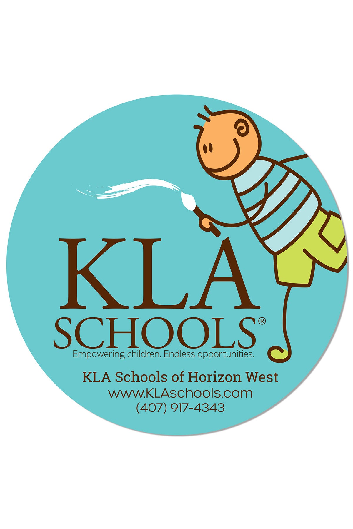 Custom KLA Schools 5.5" Car Magnet - 56 pieces