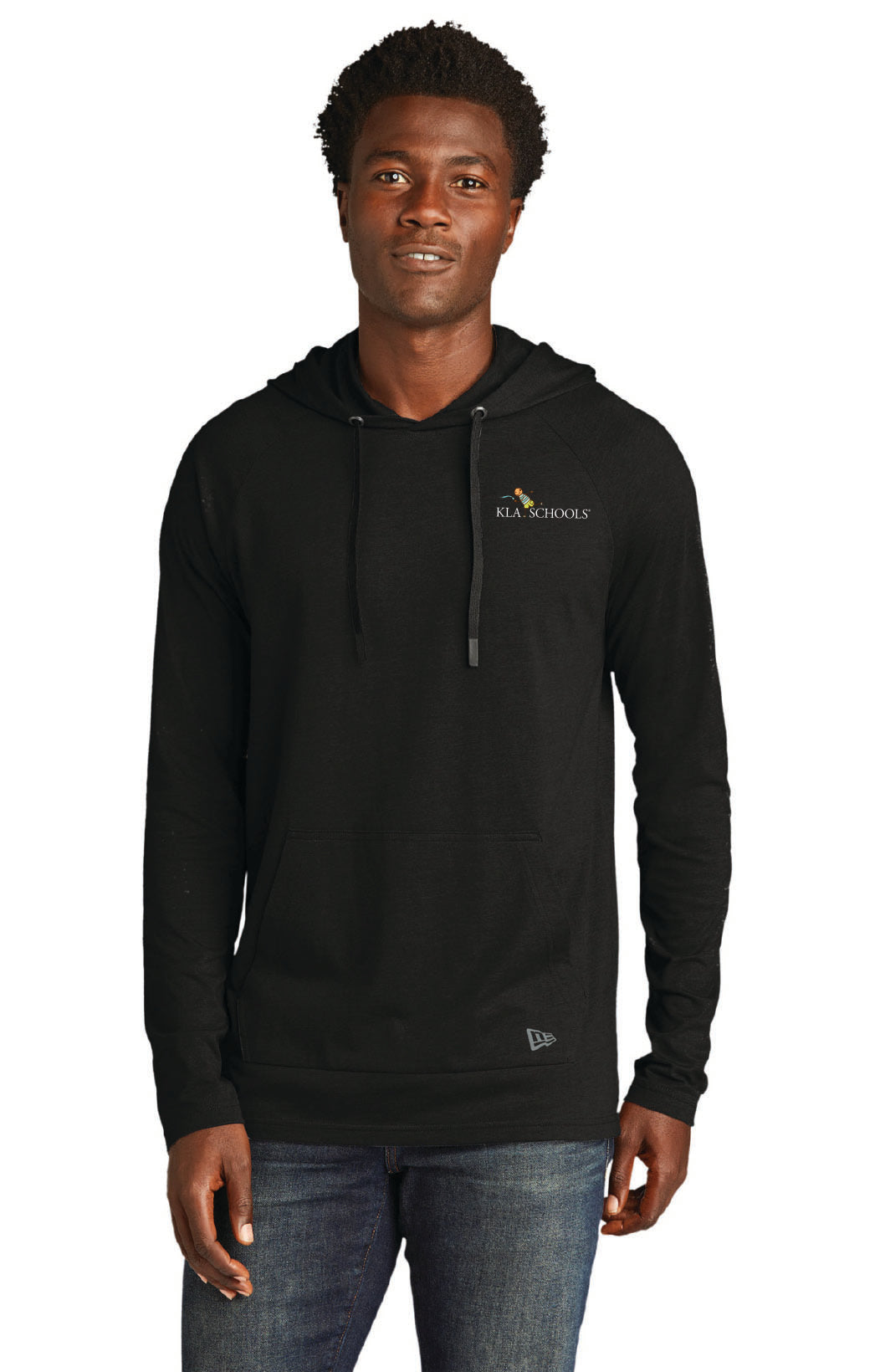 New Era® Tri-Blend Black Hoodie