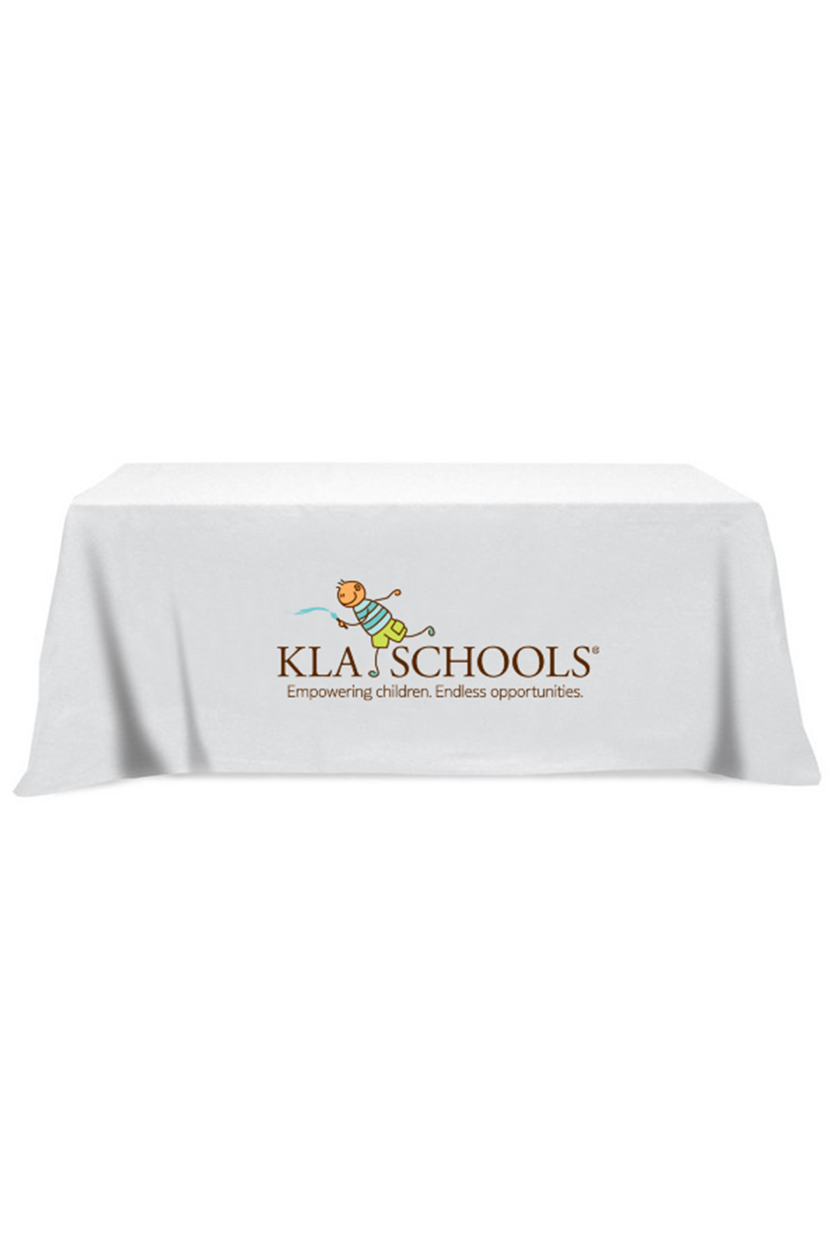 KLA Schools 6'  Unfitted Table Cloth Cover w/ Storage Bag
